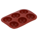 Silicone Mold Food Grade SemiSpherical Cake Mold Tray for Chocolate Soap Home Kitchen(6 Hole )