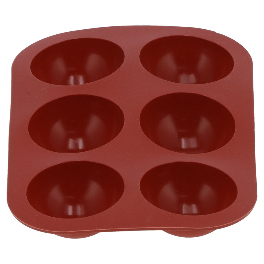 Silicone Mold Food Grade SemiSpherical Cake Mold Tray for Chocolate Soap Home Kitchen(6 Hole )