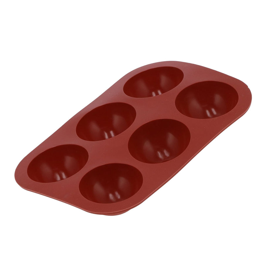 Silicone Mold Food Grade SemiSpherical Cake Mold Tray for Chocolate Soap Home Kitchen(6 Hole )