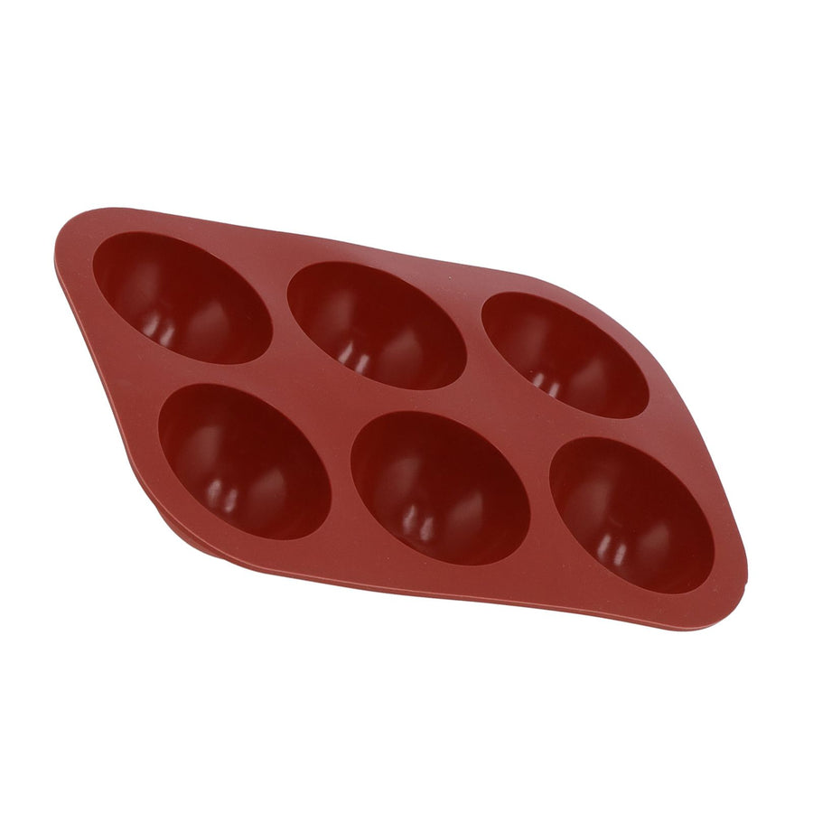 Silicone Mold Food Grade SemiSpherical Cake Mold Tray for Chocolate Soap Home Kitchen(6 Hole )