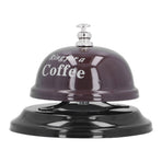 Restaurant Call Bell with Anti Slip Base Manual Meeting Bar Service Bell for Dinner School(Black )