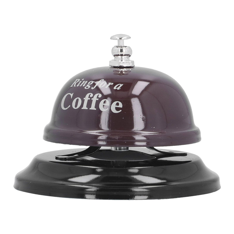 Restaurant Call Bell with Anti Slip Base Manual Meeting Bar Service Bell for Dinner School(Black )