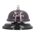 Restaurant Call Bell with Anti Slip Base Manual Meeting Bar Service Bell for Dinner School(Black )