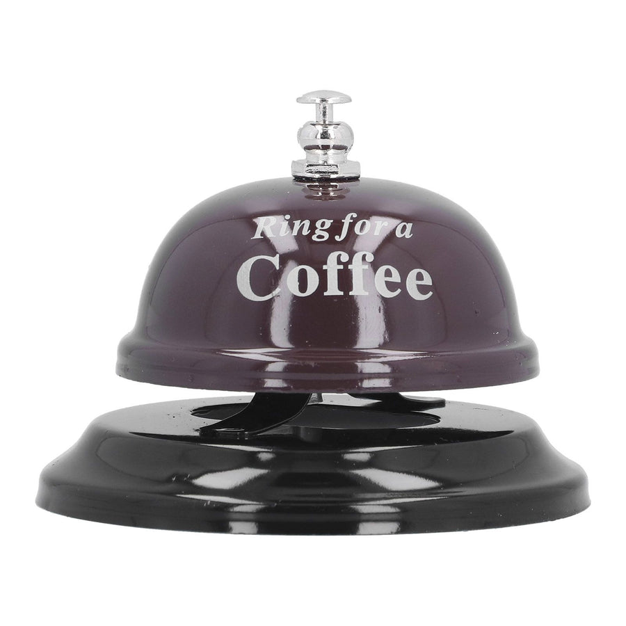 Restaurant Call Bell with Anti Slip Base Manual Meeting Bar Service Bell for Dinner School(Black )