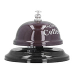 Restaurant Call Bell with Anti Slip Base Manual Meeting Bar Service Bell for Dinner School(Black )