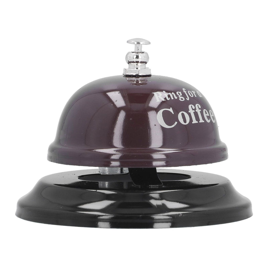 Restaurant Call Bell with Anti Slip Base Manual Meeting Bar Service Bell for Dinner School(Black )