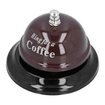 Restaurant Call Bell with Anti Slip Base Manual Meeting Bar Service Bell for Dinner School(Black )