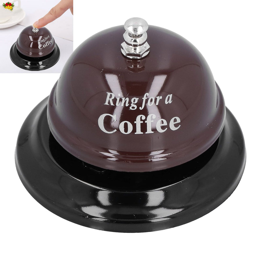 Restaurant Call Bell with Anti Slip Base Manual Meeting Bar Service Bell for Dinner School(Black )