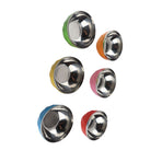 6Pcs set Color Stainless Steel Bowl Heat Insulation Salad Noodles Bowl for Home Kitchen(15cm L )