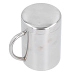 Stainless Steel DoubleLayer Coffee Cup with Handle Children's Cup with Lid Heat Insulation and AntiScalding Cup
