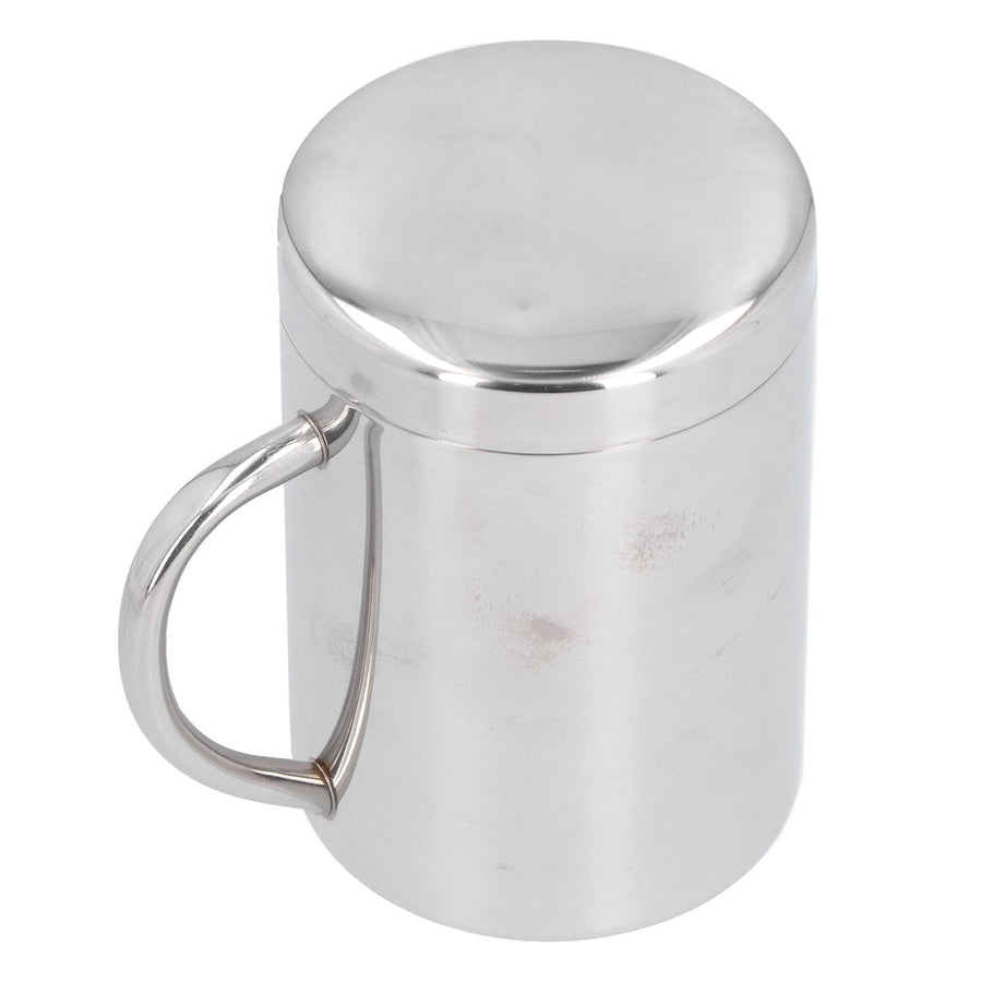 Stainless Steel DoubleLayer Coffee Cup with Handle Children's Cup with Lid Heat Insulation and AntiScalding Cup