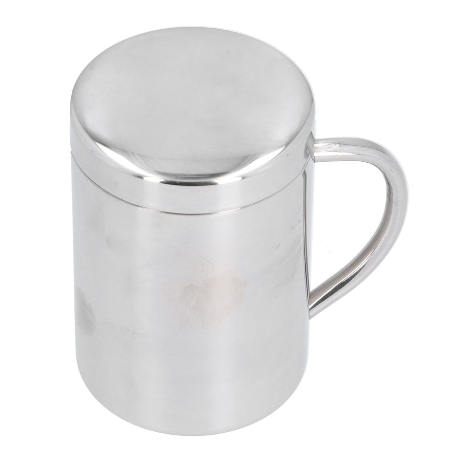 Stainless Steel DoubleLayer Coffee Cup with Handle Children's Cup with Lid Heat Insulation and AntiScalding Cup