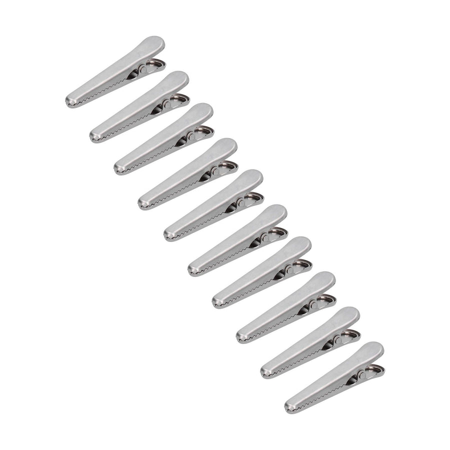 10PCS Stainless Steel Sealing Clip Coffee Bag Sealing Clip Food Bag Sealing Clip Multifunctional Kitchen Tool8cm