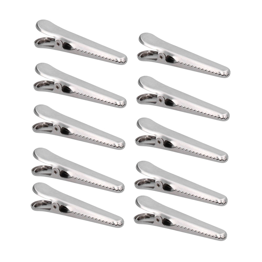 10PCS Stainless Steel Sealing Clip Coffee Bag Sealing Clip Food Bag Sealing Clip Multifunctional Kitchen Tool8cm