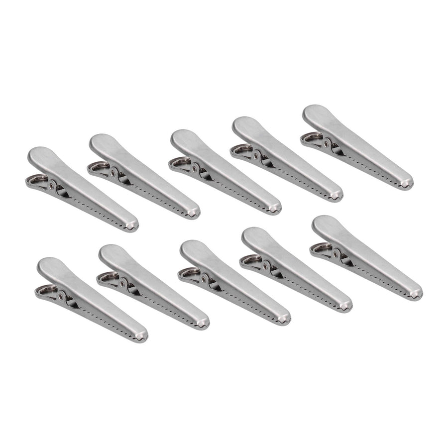 10PCS Stainless Steel Sealing Clip Coffee Bag Sealing Clip Food Bag Sealing Clip Multifunctional Kitchen Tool8cm