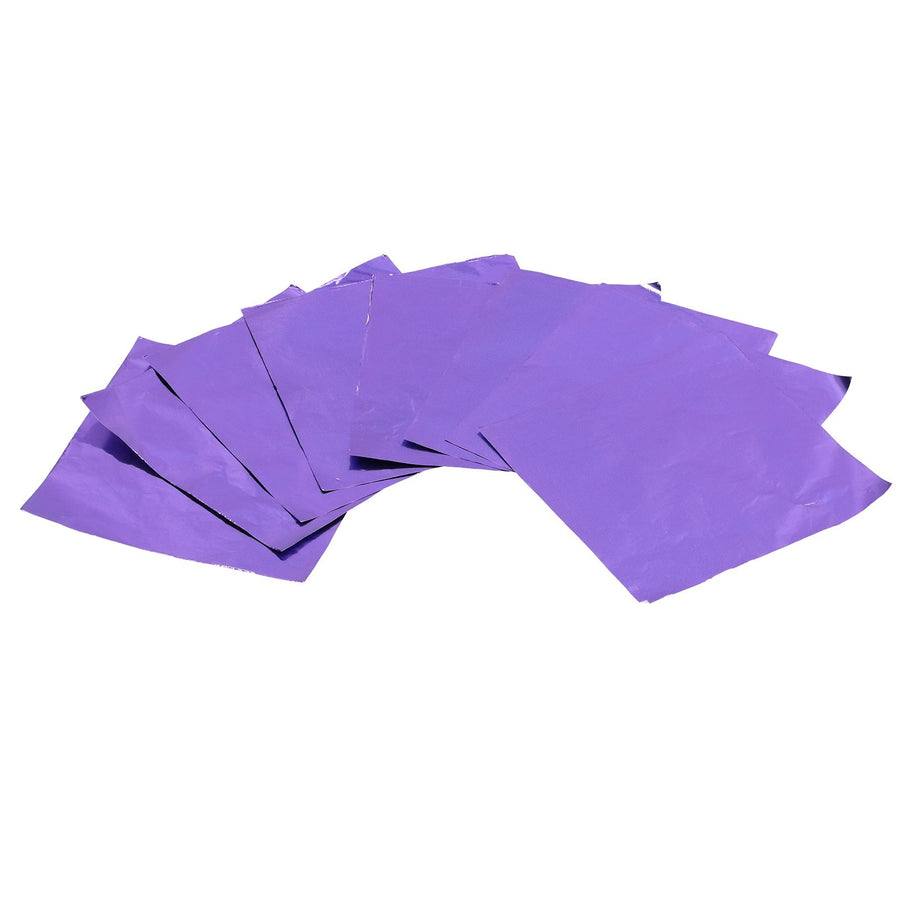 50Pcs DIY Baking Packaging Paper Glossy Tin Foil Paper for Home Chocolate Sweet BakeryPurple