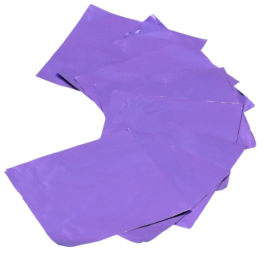 50Pcs DIY Baking Packaging Paper Glossy Tin Foil Paper for Home Chocolate Sweet BakeryPurple