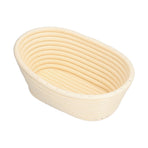 Washable Bread Fermentation Basket Innovative Shape Baking Basket for Kitchen Home Bakery Ovale Beige 21x14x8cm