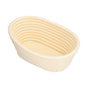 Washable Bread Fermentation Basket Innovative Shape Baking Basket for Kitchen Home Bakery Ovale Beige 21x14x8cm