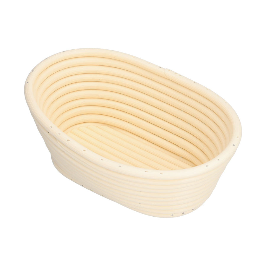 Washable Bread Fermentation Basket Innovative Shape Baking Basket for Kitchen Home Bakery Ovale Beige 21x14x8cm