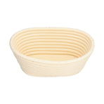 Washable Bread Fermentation Basket Innovative Shape Baking Basket for Kitchen Home Bakery Ovale Beige 21x14x8cm
