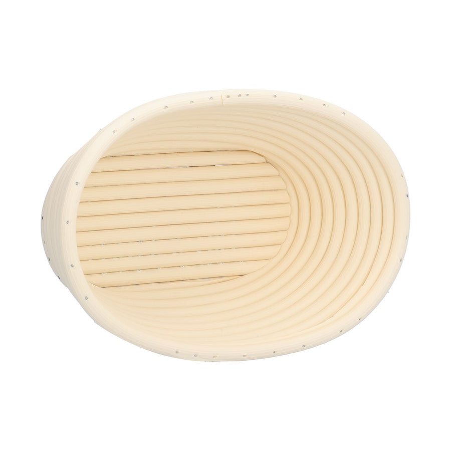 Washable Bread Fermentation Basket Innovative Shape Baking Basket for Kitchen Home Bakery Ovale Beige 21x14x8cm