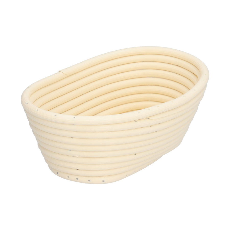 Washable Bread Fermentation Basket Innovative Shape Baking Basket for Kitchen Home Bakery Ovale Beige 21x14x8cm