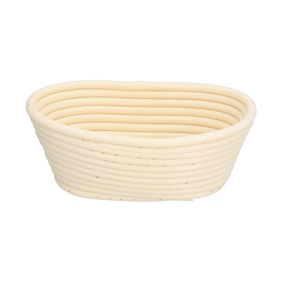 Washable Bread Fermentation Basket Innovative Shape Baking Basket for Kitchen Home Bakery Ovale Beige 21x14x8cm