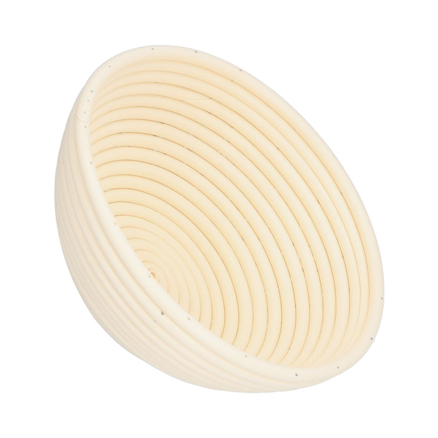 Washable Bread Fermentation Basket Innovative Shape Baking Basket for Kitchen Home Bakery Beige Rond 20x8cm