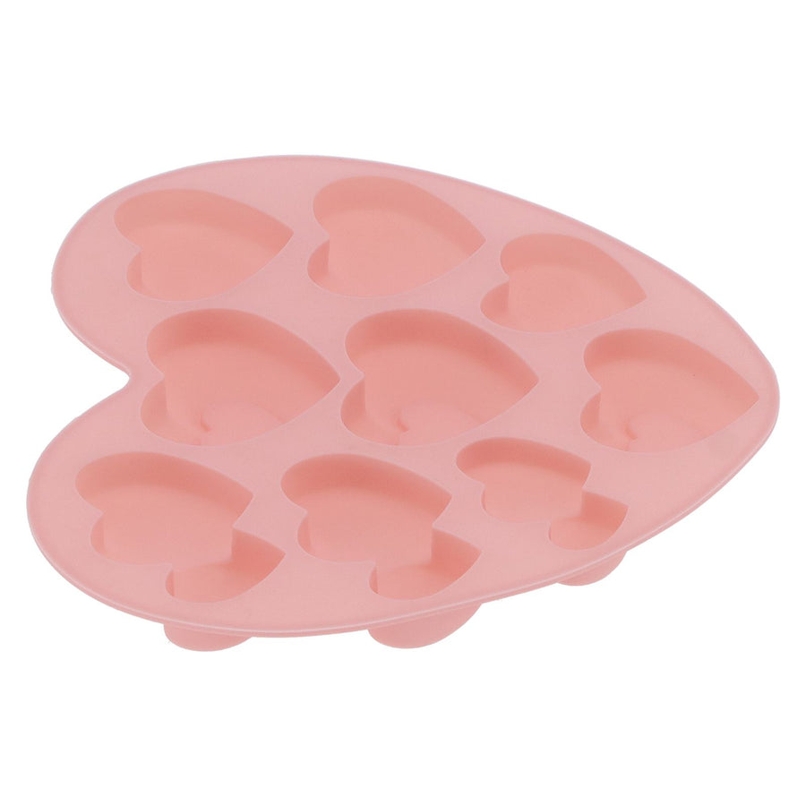 9Grid HeartShaped Mold Silicone Mousse Cake Mold Baking Tool for Home Kitchen