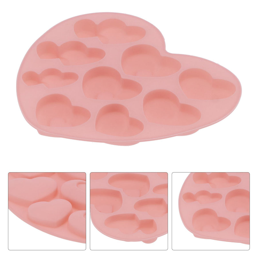 9Grid HeartShaped Mold Silicone Mousse Cake Mold Baking Tool for Home Kitchen