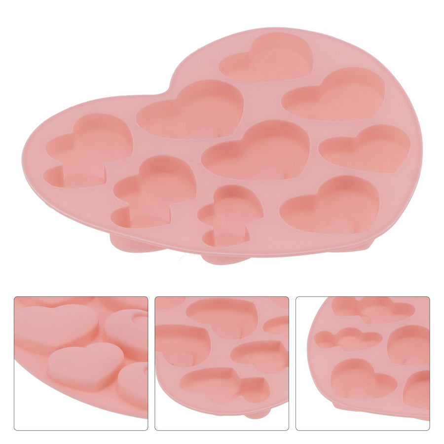 9Grid HeartShaped Mold Silicone Mousse Cake Mold Baking Tool for Home Kitchen