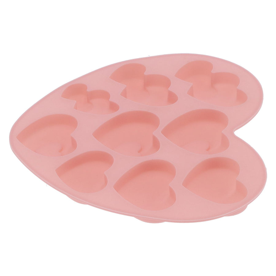 9Grid HeartShaped Mold Silicone Mousse Cake Mold Baking Tool for Home Kitchen
