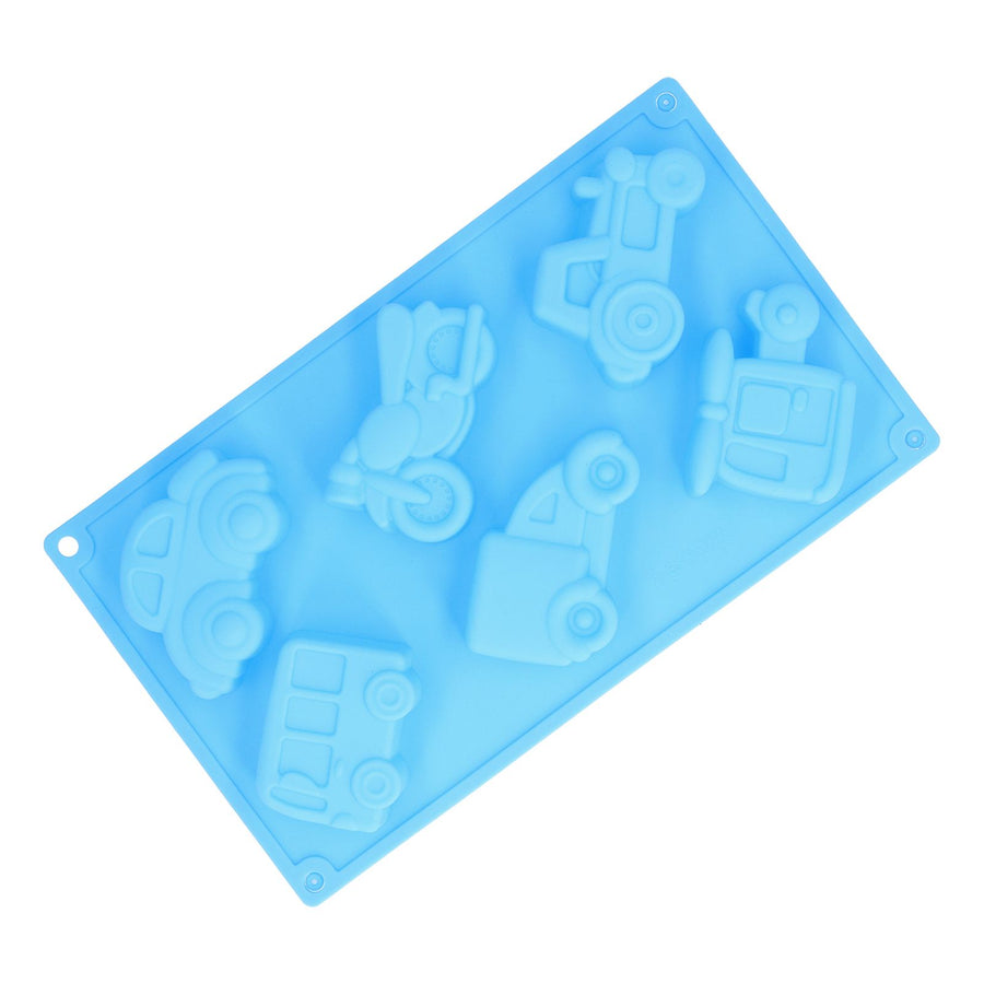 6‑Grid Originality Vehicle Pattern Mold Silicone Cake Mold Baking Tool for Home Bakery KitchenAutomobile Mold