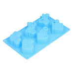 6‑Grid Originality Vehicle Pattern Mold Silicone Cake Mold Baking Tool for Home Bakery KitchenAutomobile Mold