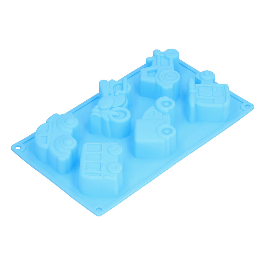 6‑Grid Originality Vehicle Pattern Mold Silicone Cake Mold Baking Tool for Home Bakery KitchenAutomobile Mold
