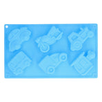6‑Grid Originality Vehicle Pattern Mold Silicone Cake Mold Baking Tool for Home Bakery KitchenAutomobile Mold