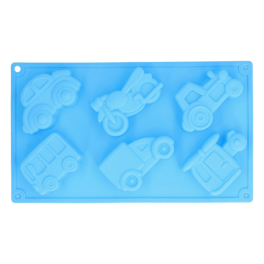 6‑Grid Originality Vehicle Pattern Mold Silicone Cake Mold Baking Tool for Home Bakery KitchenAutomobile Mold