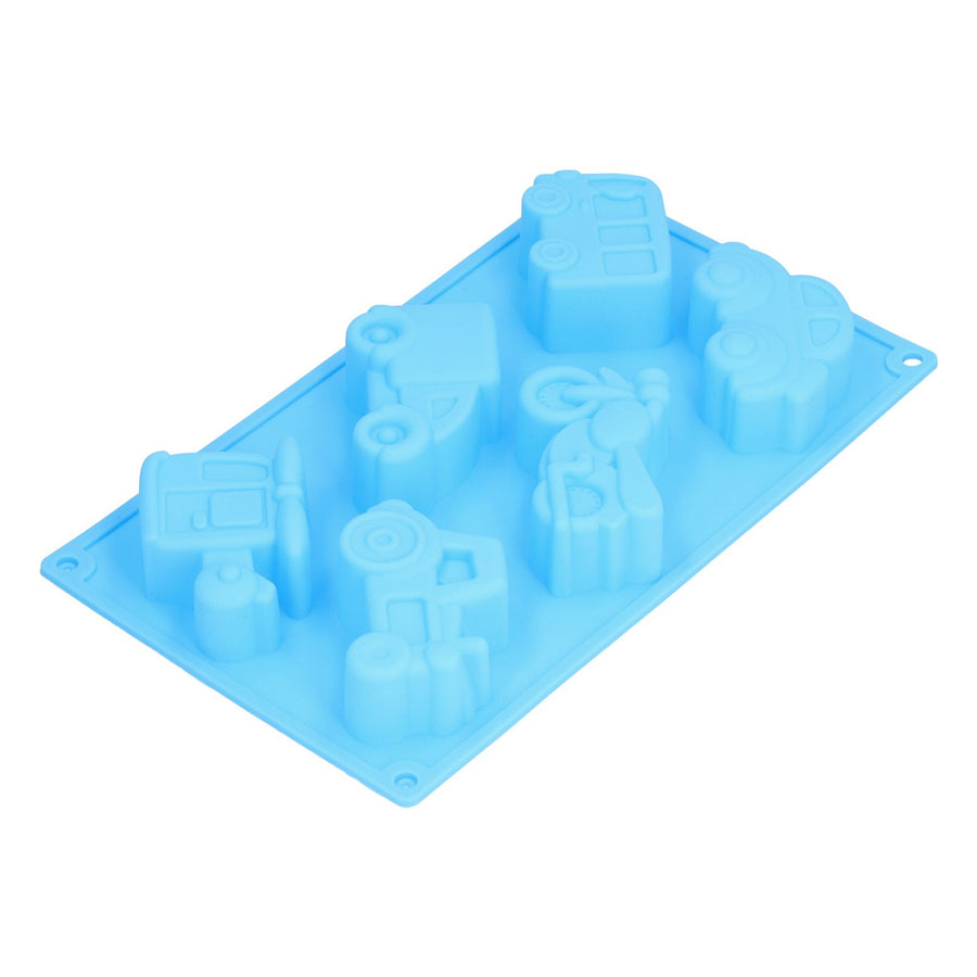 6‑Grid Originality Vehicle Pattern Mold Silicone Cake Mold Baking Tool for Home Bakery KitchenAutomobile Mold
