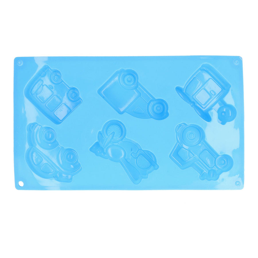 6‑Grid Originality Vehicle Pattern Mold Silicone Cake Mold Baking Tool for Home Bakery KitchenAutomobile Mold