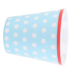 260ml Imitation Porcelain Water Cup Coffee Milk Cup Drinking Mug for Restaurant School UseLight Blue Dot