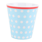 260ml Imitation Porcelain Water Cup Coffee Milk Cup Drinking Mug for Restaurant School UseLight Blue Dot