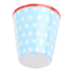 260ml Imitation Porcelain Water Cup Coffee Milk Cup Drinking Mug for Restaurant School UseLight Blue Dot