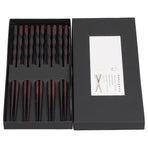 5Pairs Chopsticks Simple Reusable Wooden Pointed Chopsticks Natural Environmentally Friendly Tableware