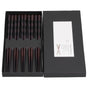 5Pairs Chopsticks Simple Reusable Wooden Pointed Chopsticks Natural Environmentally Friendly Tableware