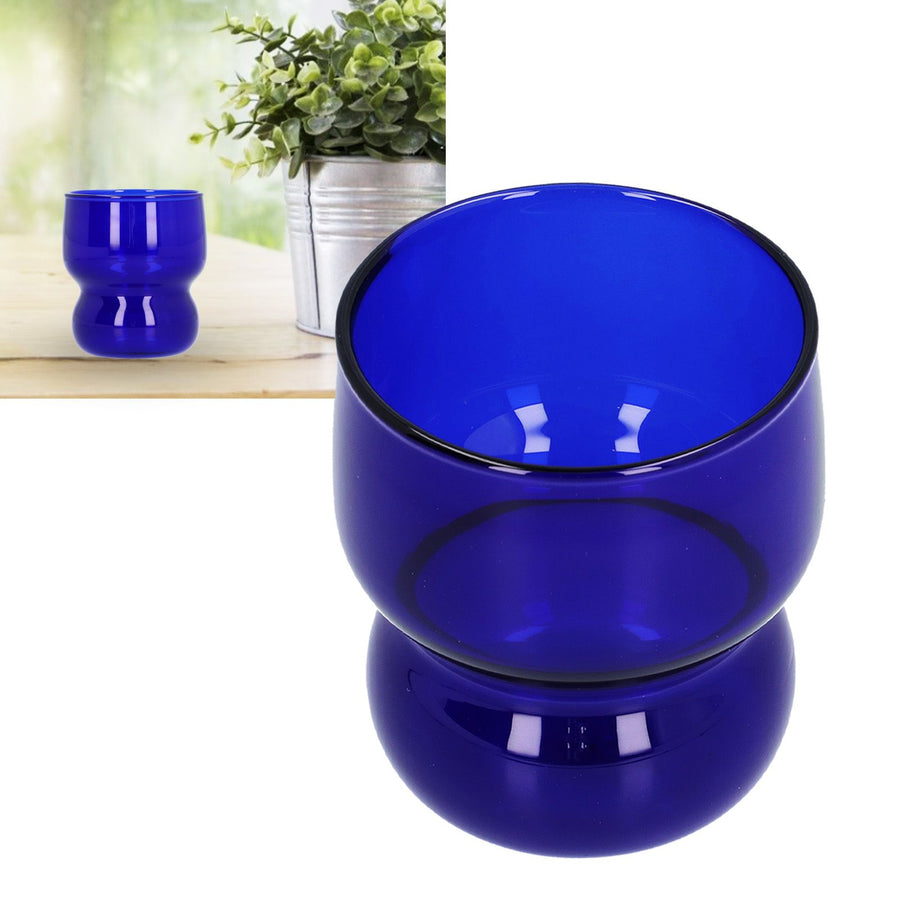 High Borosilicate Glass Cup HeatResistant Drinking Juice Cup for Home Hotel Coffee Shop(Blue )