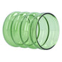 Bamboo Joint Design High Borosilicate Glass Cup HeatResistant Drinking Cup for Milk Beer Coffee(Green )