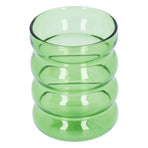 Bamboo Joint Design High Borosilicate Glass Cup HeatResistant Drinking Cup for Milk Beer Coffee(Green )