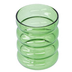 Bamboo Joint Design High Borosilicate Glass Cup HeatResistant Drinking Cup for Milk Beer Coffee(Green )