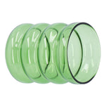 Bamboo Joint Design High Borosilicate Glass Cup HeatResistant Drinking Cup for Milk Beer Coffee(Green )